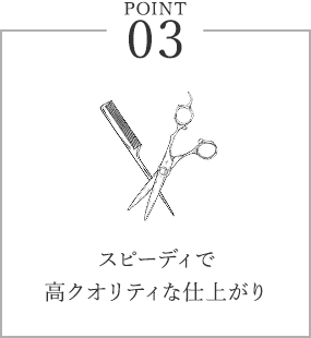 スピーディで高クオリティな仕上がり